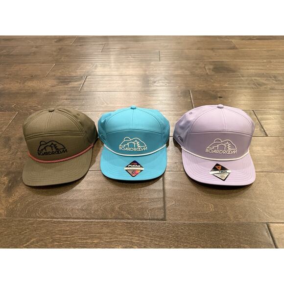 Lot Of 3 Pukka Mens Boardroom Tri-Tech Adjustable Strapback Hat Cap NWOT - Picture 2 of 7